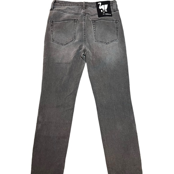 Sandrine Rose X Free People Crop Jeans In Destroyed Rain Distressed 28 - Picture 3 of 8